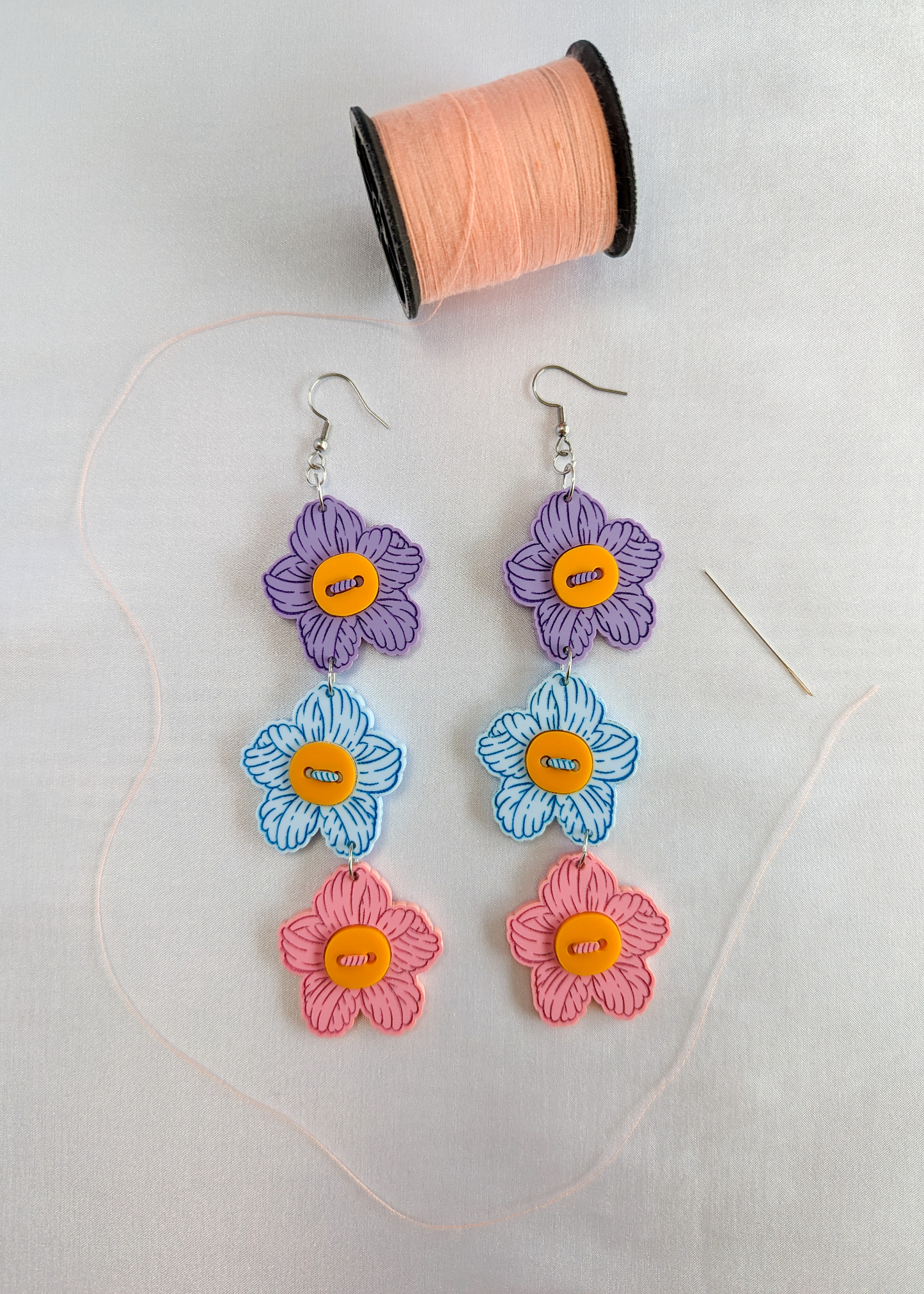 Triple Button Flowers